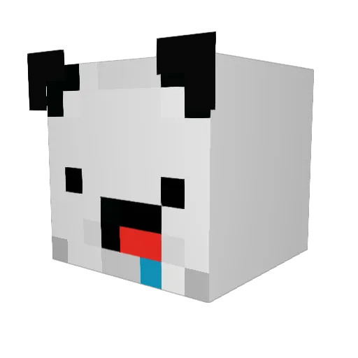 Loot_Chest Minecraft avatar head, 3D render