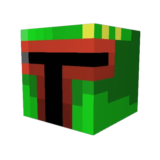 Lootho Minecraft avatar head, 3D render
