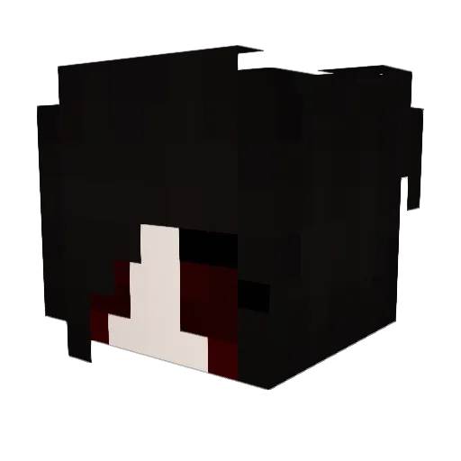 Lootier Minecraft avatar head, 3D render