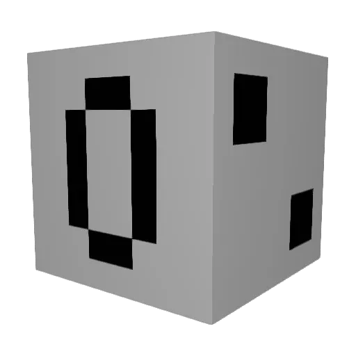 LootingZero Minecraft avatar head, 3D render