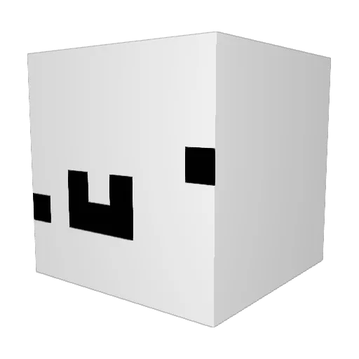 Loov Minecraft avatar head, 3D render