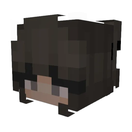 Loowly Minecraft avatar head, 3D render