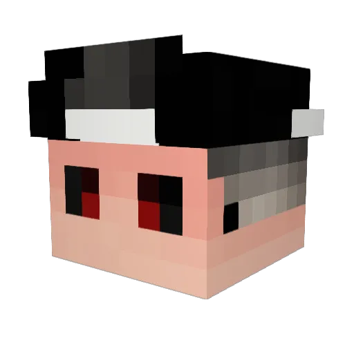 Loowszin Minecraft avatar head, 3D render