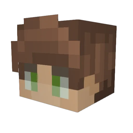 LopanKilla Minecraft avatar head, 3D render
