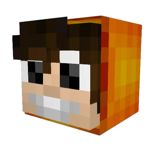 Lopata1 Minecraft avatar head, 3D render