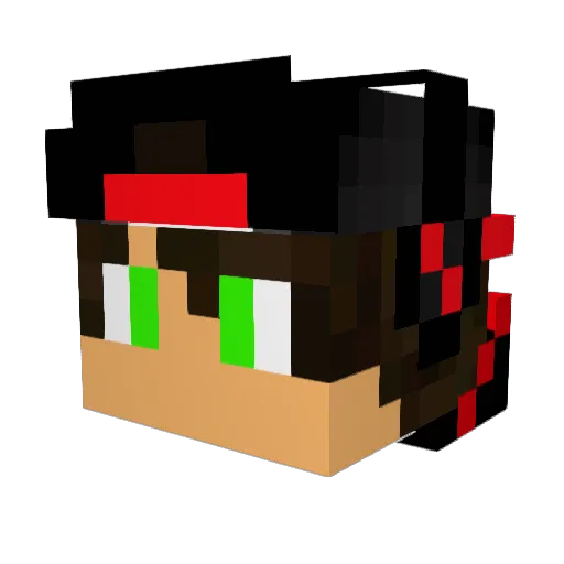 Lope879 Minecraft avatar head, 3D render