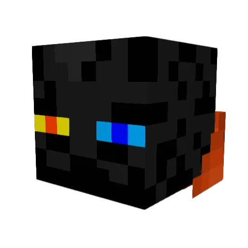 Lopedd Minecraft avatar head, 3D render