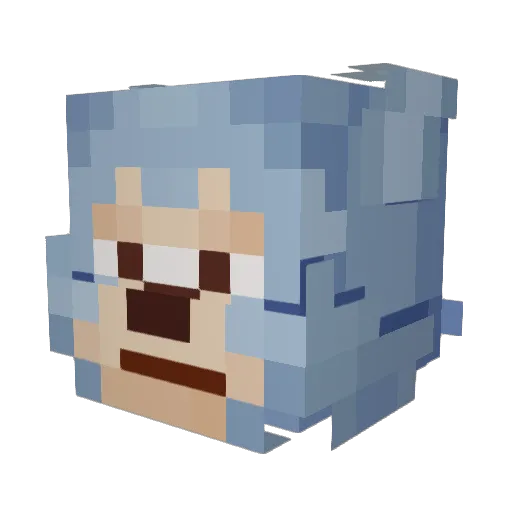 Lopesy1 Minecraft avatar head, 3D render