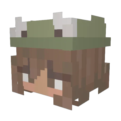 Lopez0890 Minecraft avatar head, 3D render
