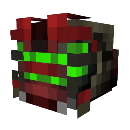 Lopezar Minecraft avatar head, 3D render