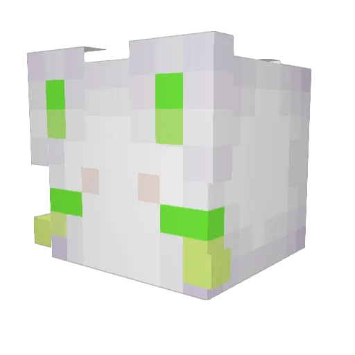 Lophri Minecraft avatar head, 3D render