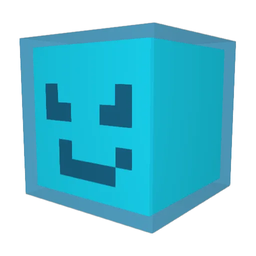 Lopipazzo Minecraft avatar head, 3D render