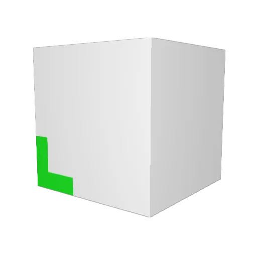 Lopizkl Minecraft avatar head, 3D render
