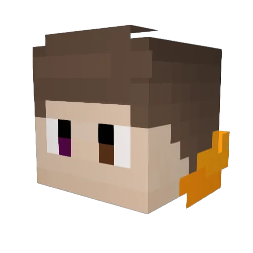 Loplopp21 Minecraft avatar head, 3D render