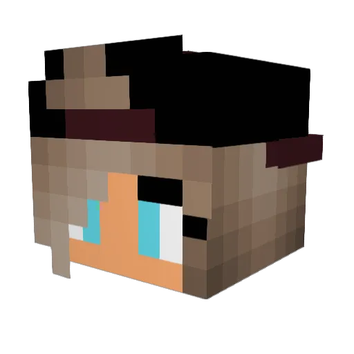 Lopock Minecraft avatar head, 3D render