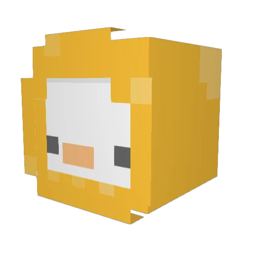 Loppan120 Minecraft avatar head, 3D render