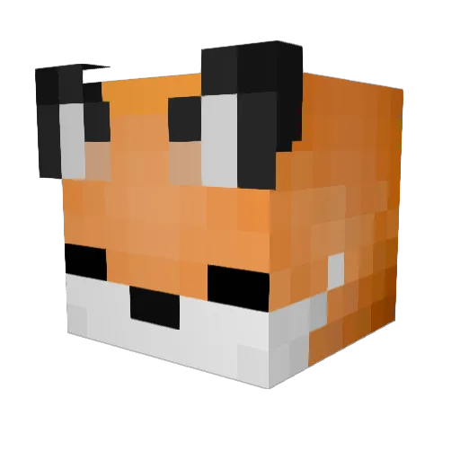 Loppannnn Minecraft avatar head, 3D render