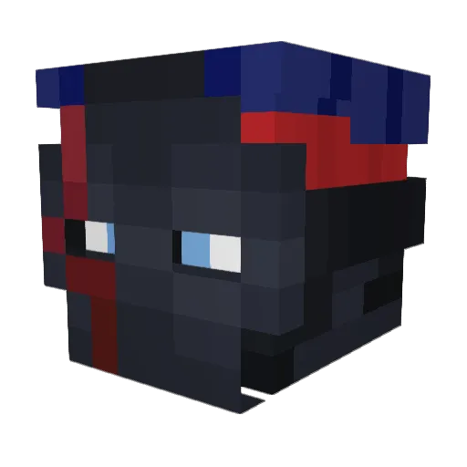 LopsidedLobster Minecraft avatar head, 3D render