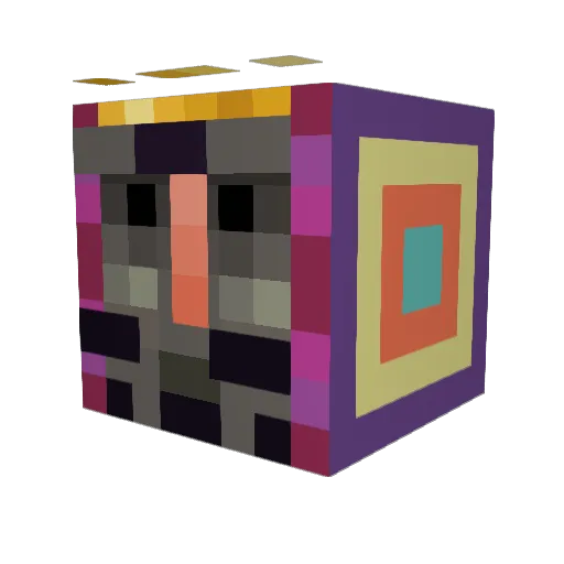 Lopsided_Larry Minecraft avatar head, 3D render