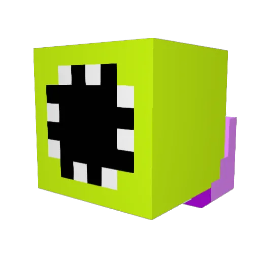 Lopstey Minecraft avatar head, 3D render