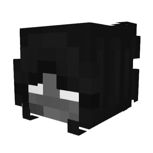 Lopyj Minecraft avatar head, 3D render