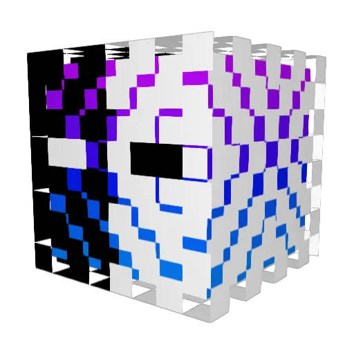 Lopzyy Minecraft avatar head, 3D render