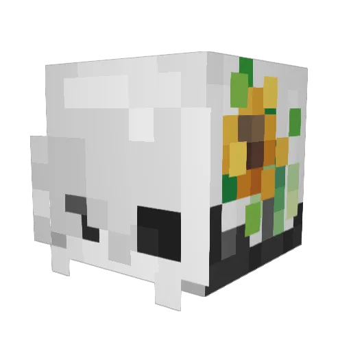 Loqrine Minecraft avatar head, 3D render