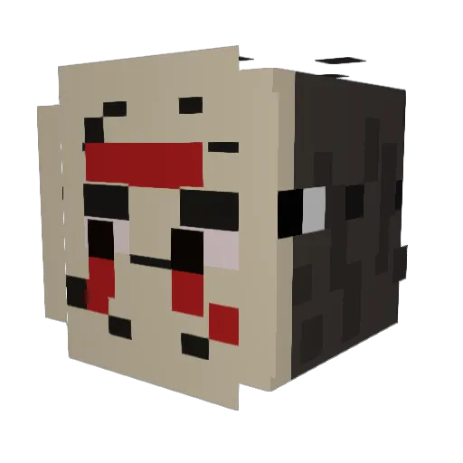 LorBeasty Minecraft avatar head, 3D render