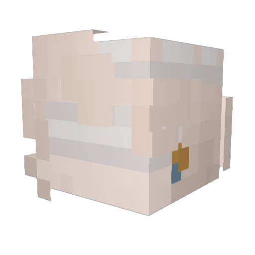 LorIrishCoffee Minecraft avatar head, 3D render
