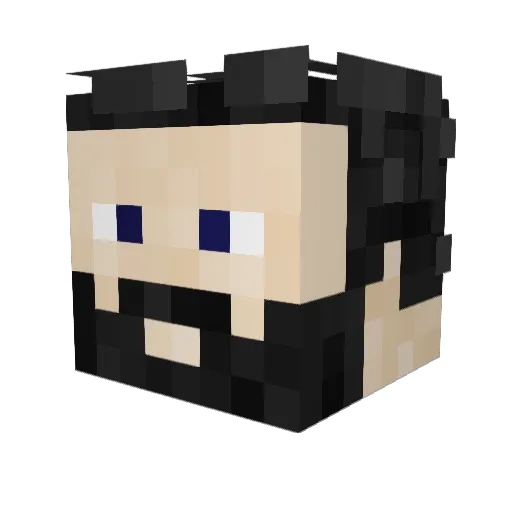 LorJSR Minecraft avatar head, 3D render