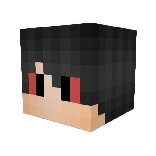 Lorak_PL Minecraft avatar head, 3D render
