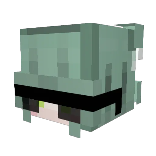 Loralde Minecraft avatar head, 3D render