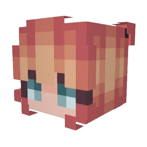 Lorathane Minecraft avatar head, 3D render