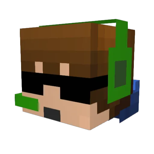 Lorax2805 Minecraft avatar head, 3D render