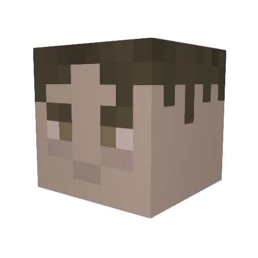Lorax_Man Minecraft avatar head, 3D render
