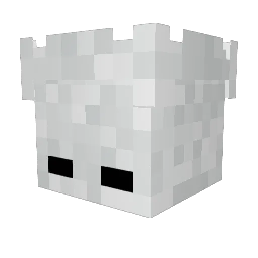 Loraxlo Minecraft avatar head, 3D render