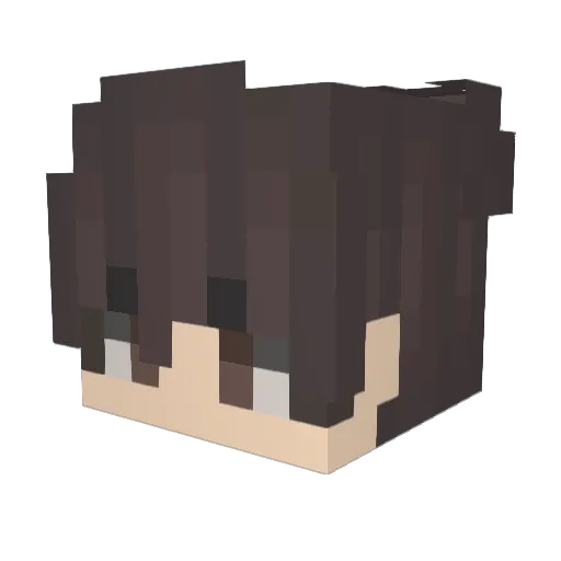 Loraxy_ Minecraft avatar head, 3D render