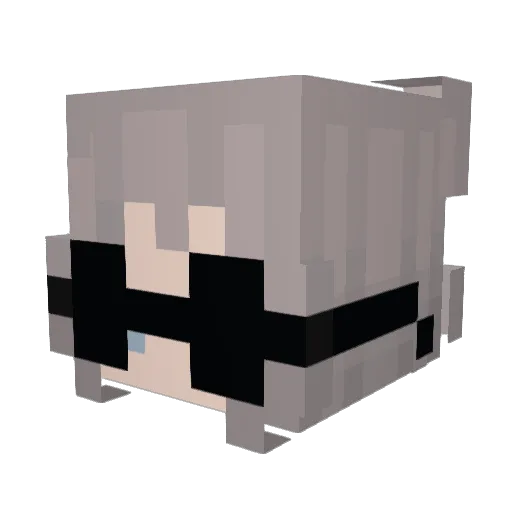Lorbb Minecraft avatar head, 3D render