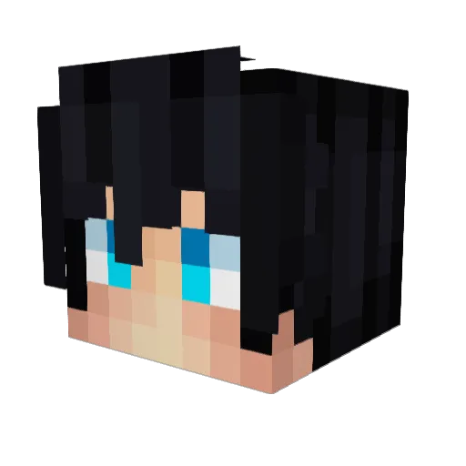Lorbi Minecraft avatar head, 3D render