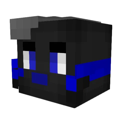 Lorca1701 Minecraft avatar head, 3D render