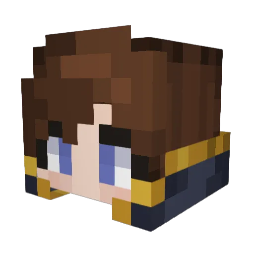 Lord0f0wls Minecraft avatar head, 3D render