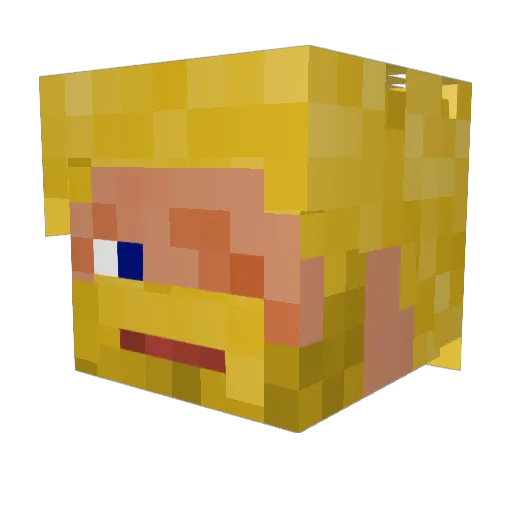 Lord1 Minecraft avatar head, 3D render