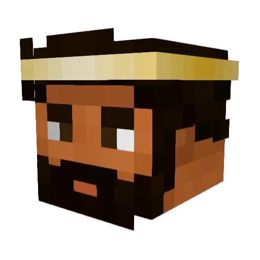 Lord2609 Minecraft avatar head, 3D render