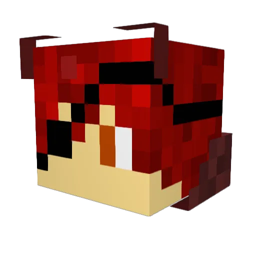 Lord270 Minecraft avatar head, 3D render