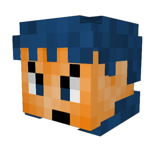 LordAWall Minecraft avatar head, 3D render