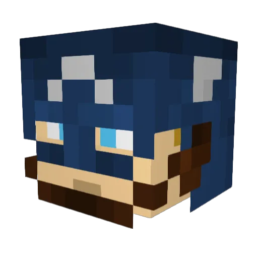 LordAlford Minecraft avatar head, 3D render
