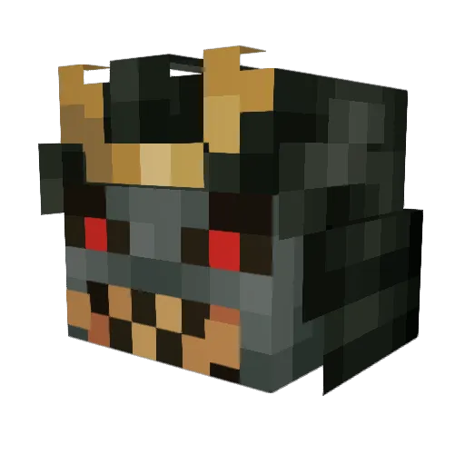 LordAltair720 Minecraft avatar head, 3D render