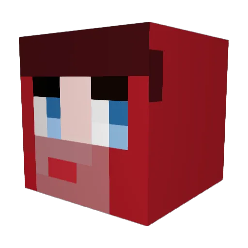 LordAmir Minecraft avatar head, 3D render
