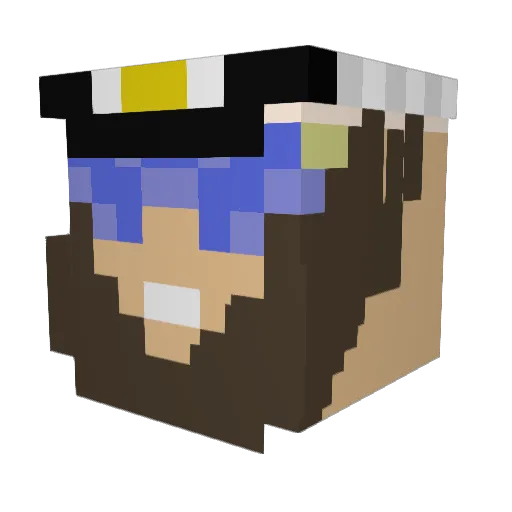 LordAndrewVII Minecraft avatar head, 3D render