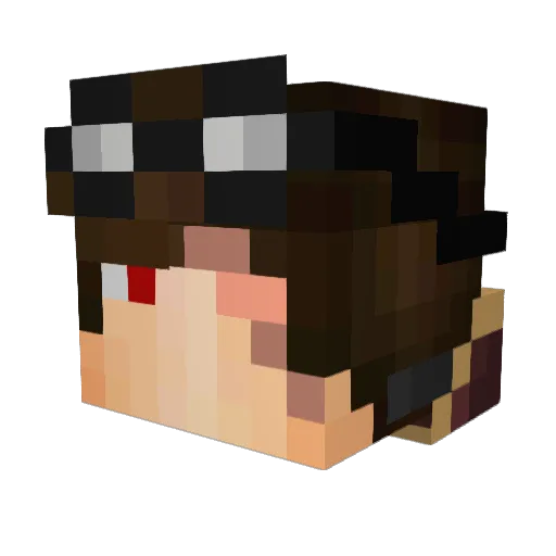 LordAngryPotato Minecraft avatar head, 3D render